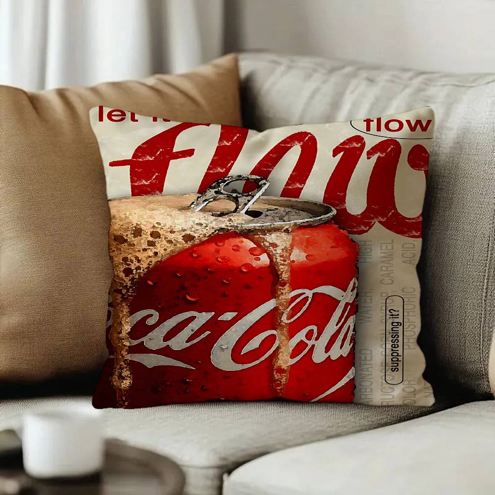 CCocasCColas Office Cushion Pillowcase Car Cushion CoverXCM Lumbar Pillowcase Sofa Pillowcover