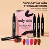 Multi-Color Nail Gel Pen Set, Vibrant Colors, Easy Application, Long-Lasting Nail Art Pen for Beginners