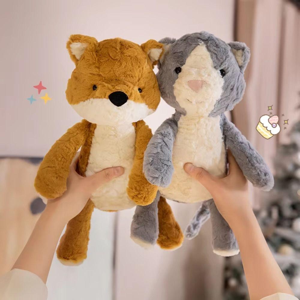 Brown dog Panda Plush Toy PP Cotton Animal Cat Plush Doll Monkey Plush Doll Home Decor