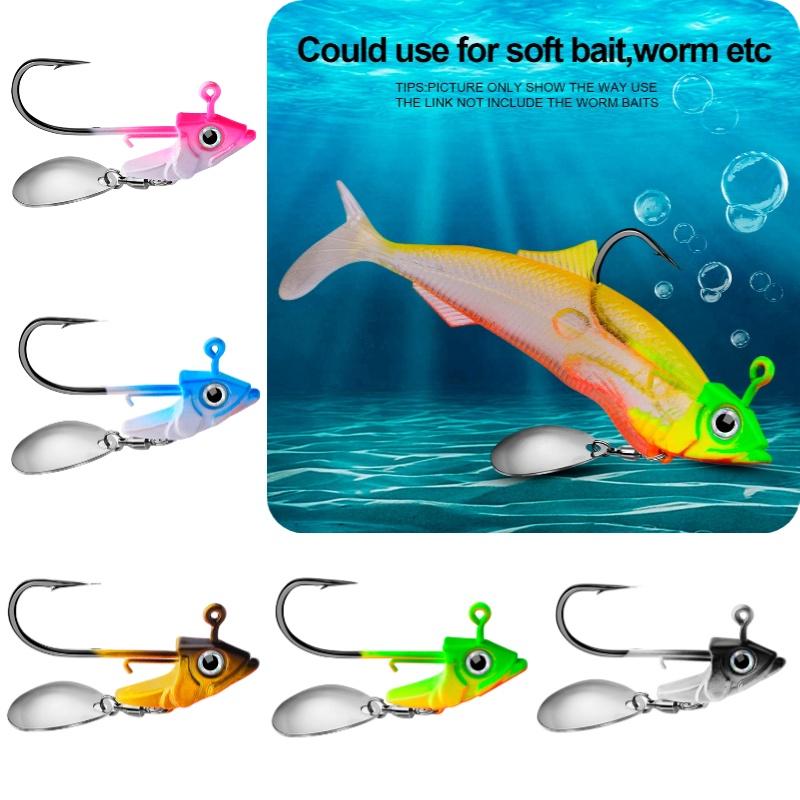 Proberos Jig018 Рыболовная приманка с джиг-головкой и мягкой рыбой Вес 7 г 10 г 15 г Идеально подходит для донной рыбалки в Северной Америке