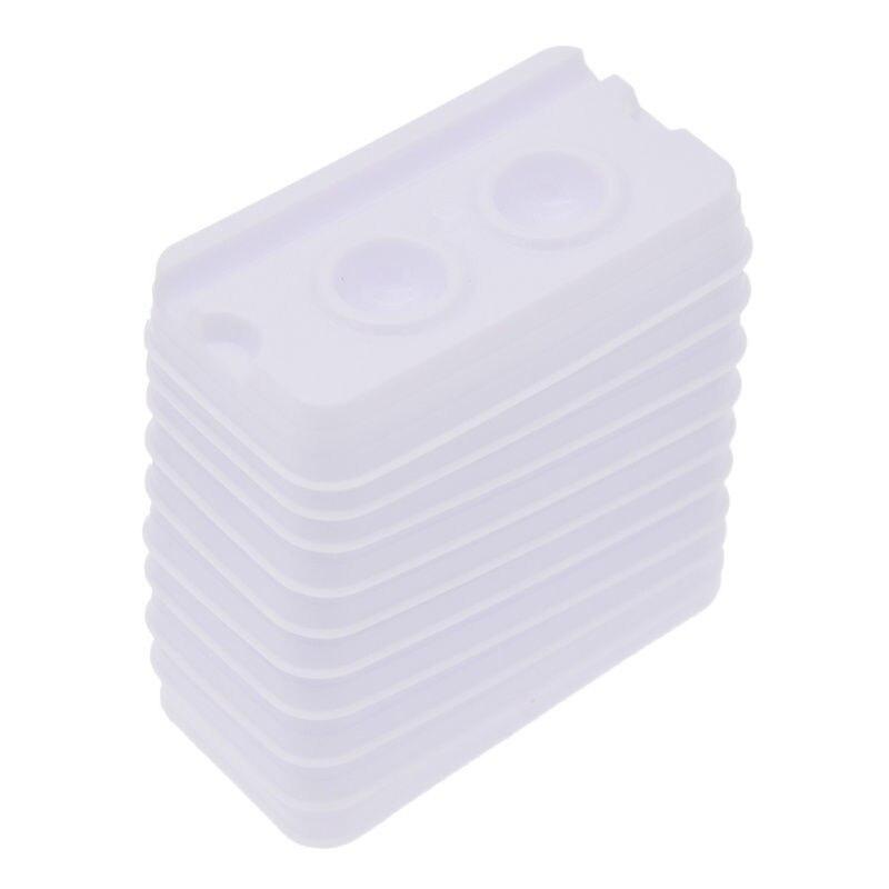 100 шт. одноразовые стоматологические клейкие лотки для смешивания с 2 отверстиями, модель белого медицинского цвета