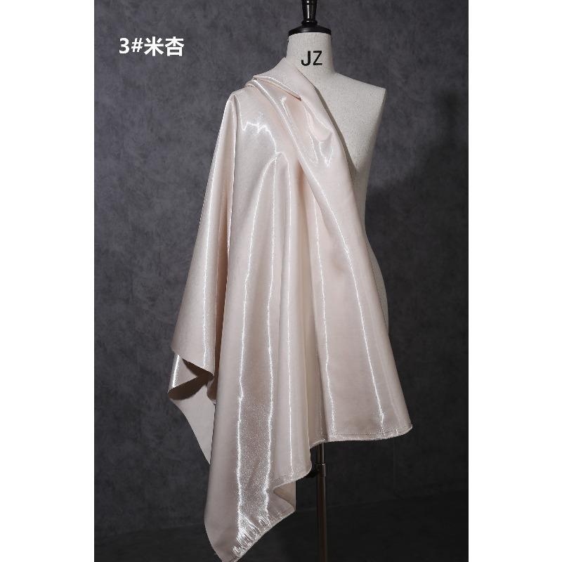 Multi-Color Reflective Fabric Liquid Satin Glossy for Clothes Dresses Diy Hanfu Sewing Designer Smooth Silky Cloth Drape Summer