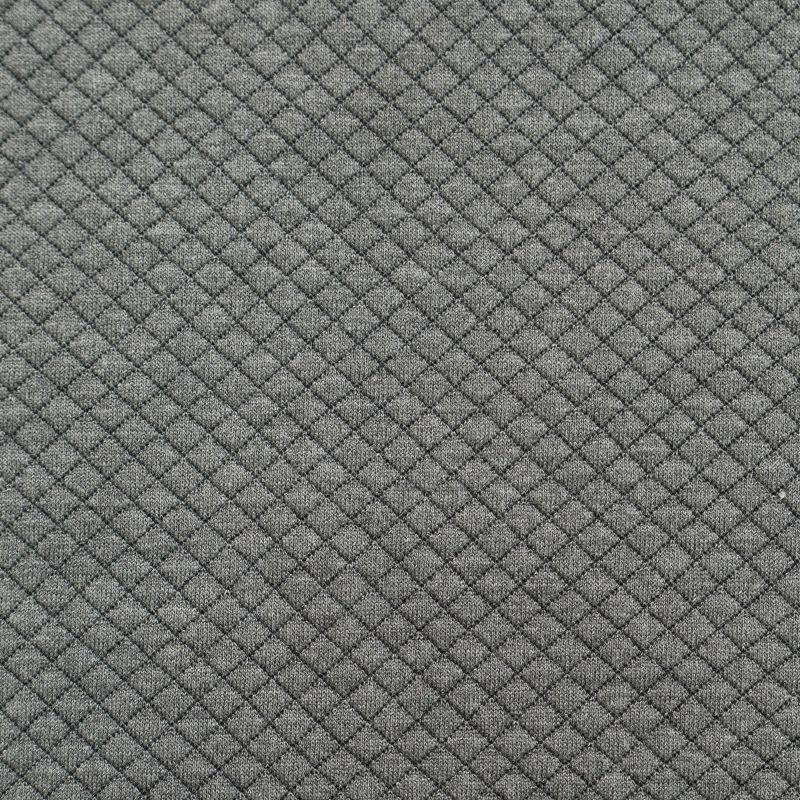 Square Grid Air Layer Jacket: Wire-Padded Polyester-Ammonia Fabric for Casual Home Wear.