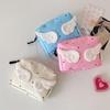 Angel Wings Portable Makeup Bag Cosmetics Storage Bag Large Capacity Student Stationery Organizer Bag Cartoon Sweet Handbags
