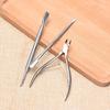 3Pcs Latest Dead Skin Remover Nail Art Tool Versatile Cuticle Nippers Nail Clipper Cutter