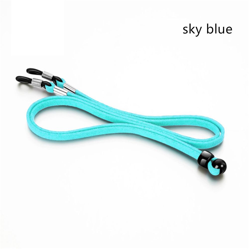 Adjustable Leather High Elasticity Neck Straps Reading Glasses Chain Anti-lost Face Mask Lanyards