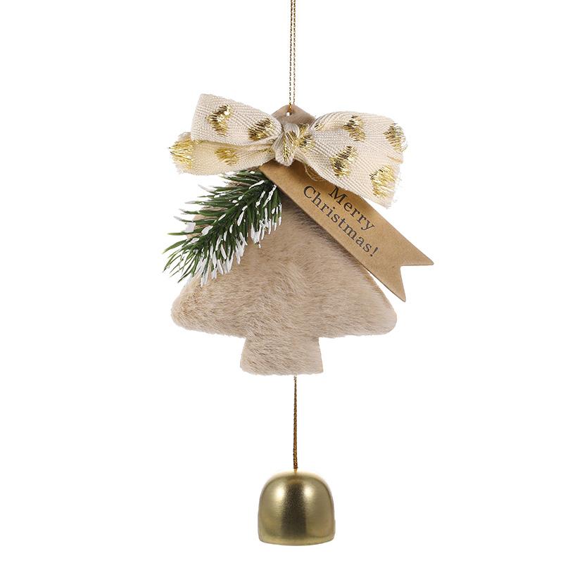 Плюшевые елочные колокольчики подвеска елка подвесное украшение веселые рождественские украшения для дома новогодние подарки Navidad