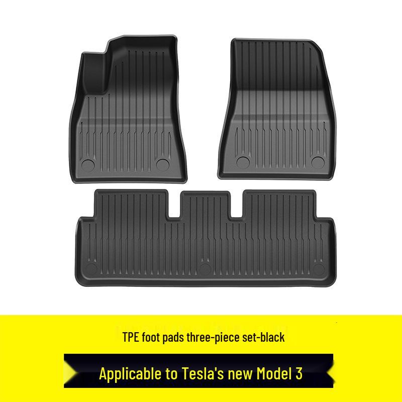 Водонепроницаемые, устойчивые к пятнам коврики из ТПЭ для Tesla Model Y 2025 года, изготовленные на заказ для переднего и заднего багажников.
