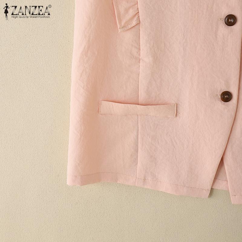 ZANZEA Женские повседневные летние майки без рукавов с круглым вырезом