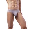 Men Briefs Ice Silk Low Waist Solid Color Ultra Thin Seamless Quick Dry Underpants Panties Underwear for Daily Wear