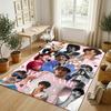 Personalized Crystal Velvet Carpet,Benson Boone Custom Printed Name, Plush Area Rug For Home Indoor Decor