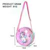 Детская сумка через плечо с пайетками и мультяшным рисунком для девочек, милая сумка-мессенджер с изображением животных для хранения, сумочка, детские подарки CLE