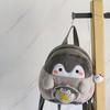 Cute With Doll Hanging Plush Toy Penguin Backpack Shoulder Bag Small School Bag Cartoon Backpack