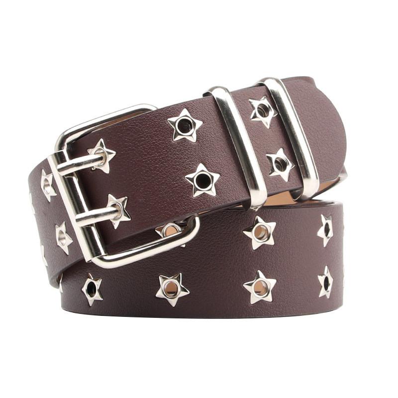 Punk Fashion Pu Belt For Women With Metal Pin Buckle And Multiple Lengths