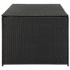 Storage Box - Woven Resin - 180x90x70 Cm - Black - Gas Lift Mechanism