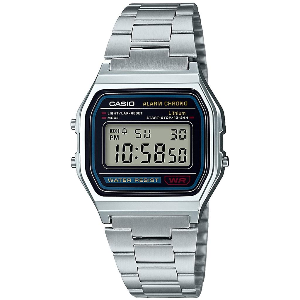 Casio Men's Silver Watch - Casio Collection A158WA-1JH Classic Style