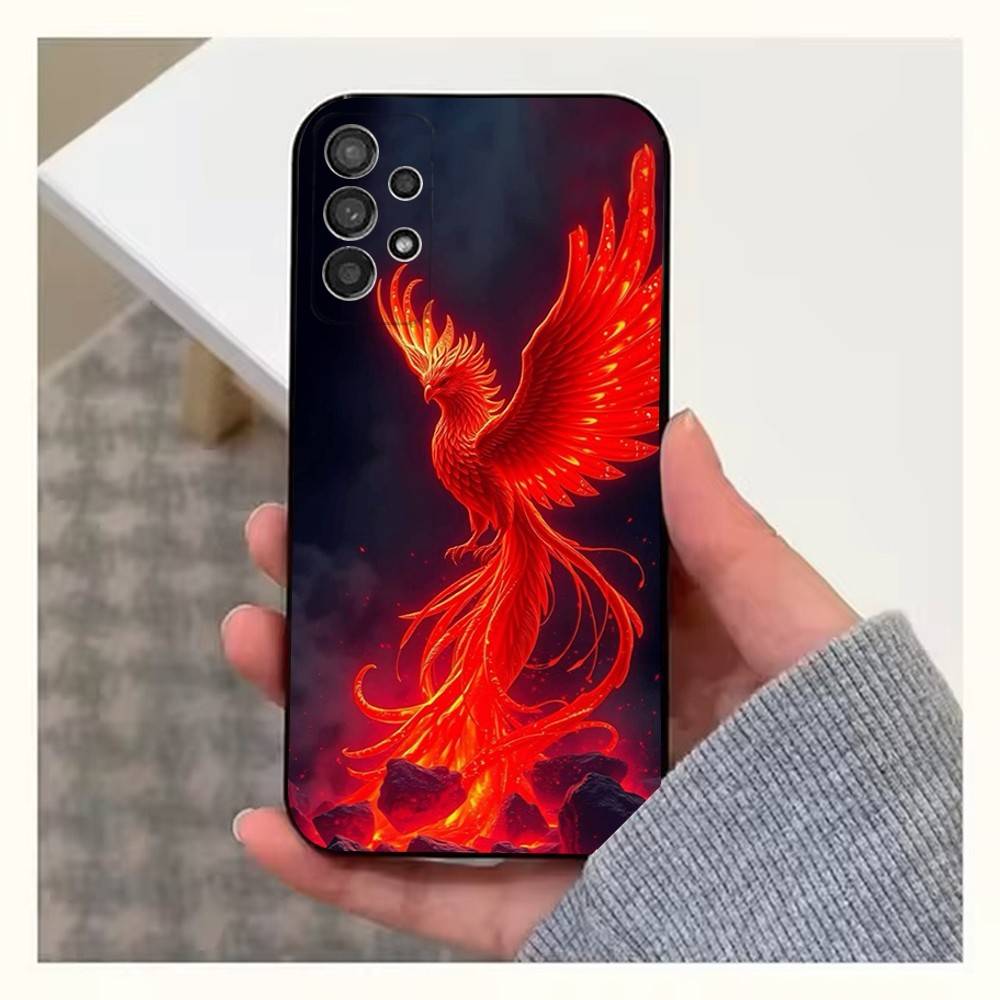 Cool Phoenix Case For Samsung S10,Plus,S9,Ultra,S24,S21,S20,S23,FE,S22,S25,Lite,Soft Silicone Black