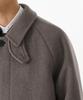 Musinsa Standard Cashmere Blend Oversized Minimal Balmacaan Coat [Taupe]
