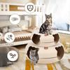 Кошачья тоннельная кровать для кошек Peekaboo Cat Cave Двойная пещера для кошек среднего и большого размера Кровать-пончик с царапаньем Cat Donut Tunnel