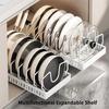 NEW Kitchen Multifunctional Organizer - Pull-Out for Pots/Pans, Sliding Lid Holder, Spice Rack & Dish Drying Racks Drawer