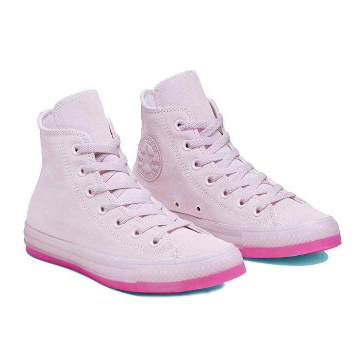 Converse Chuck Taylor All Star Едва Розовые Высокие Кеды из Канваса Унисекс Кеды Розовые 166139C