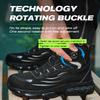 Rotary Buckle Work Sneakers Protective Shoes Lightweight Safety Shoes Puncture-Proof Anti-smash Steel Toe Shoes Work Boots