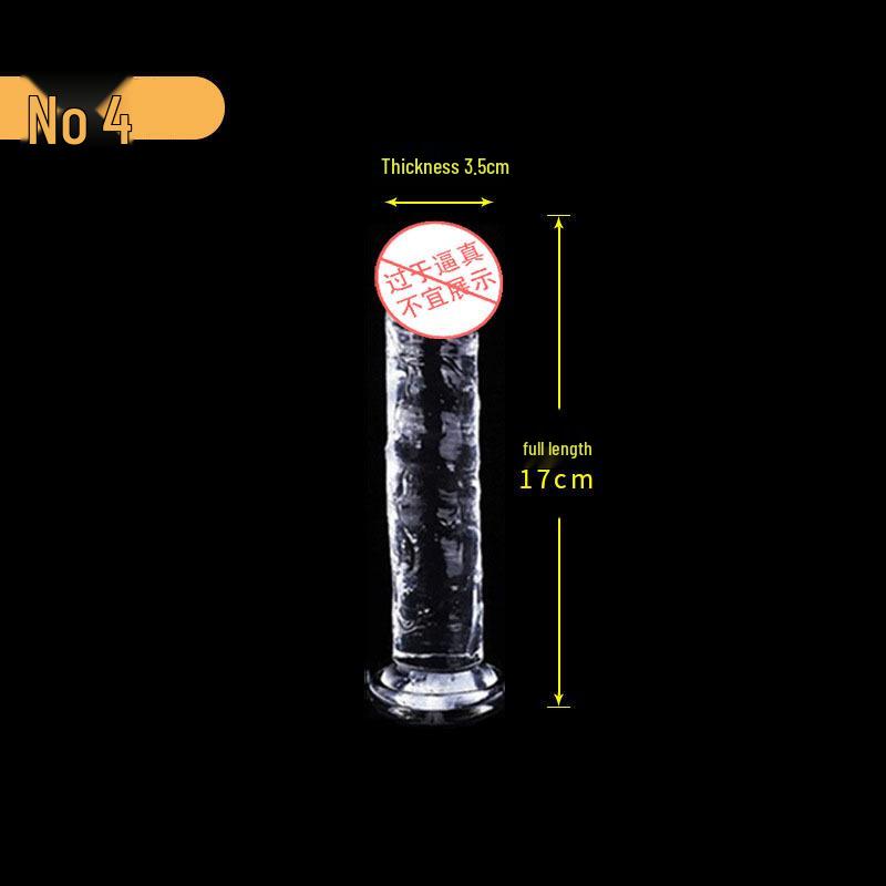 Yongai Crystal Transparent Simulation Dildo for Adults