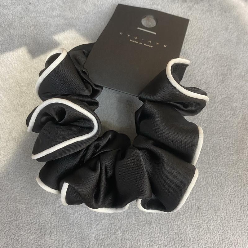 Милые кружевные шелковые резинки для волос для женщин Белая атласная резинка для волос для девочек черная резинка для хвостика резинки для волос шушу атлас