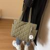 Yogodlns Women Padded Casual Handbag  Adjustable Strap Diamond Quilted Tote Bag Padding Shoulder Bag Slouchy Travel Bag