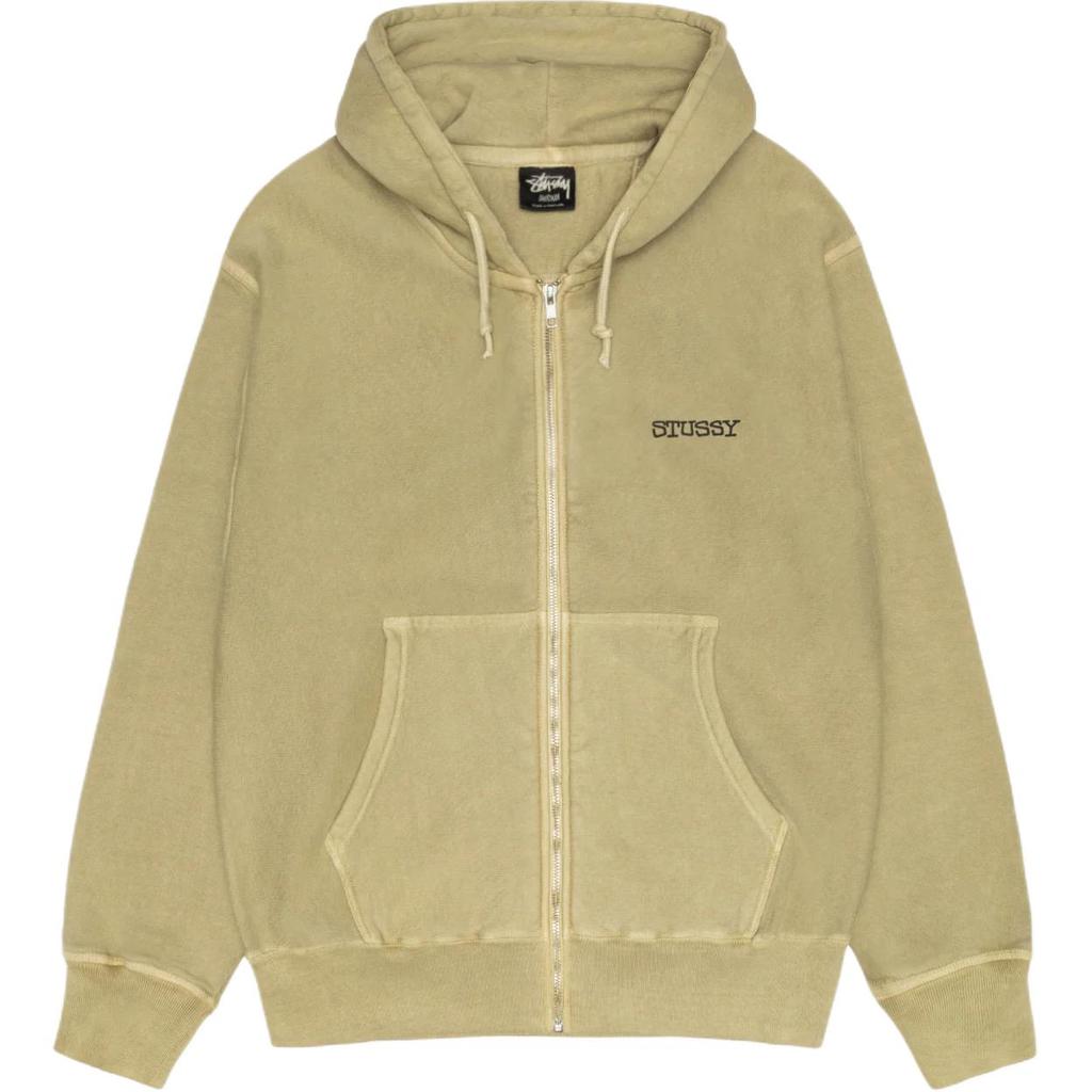 Stussy SS25 JUMBO ZIP HOODIE PIGMENT DYED Sweatshirt Unisex 1975078