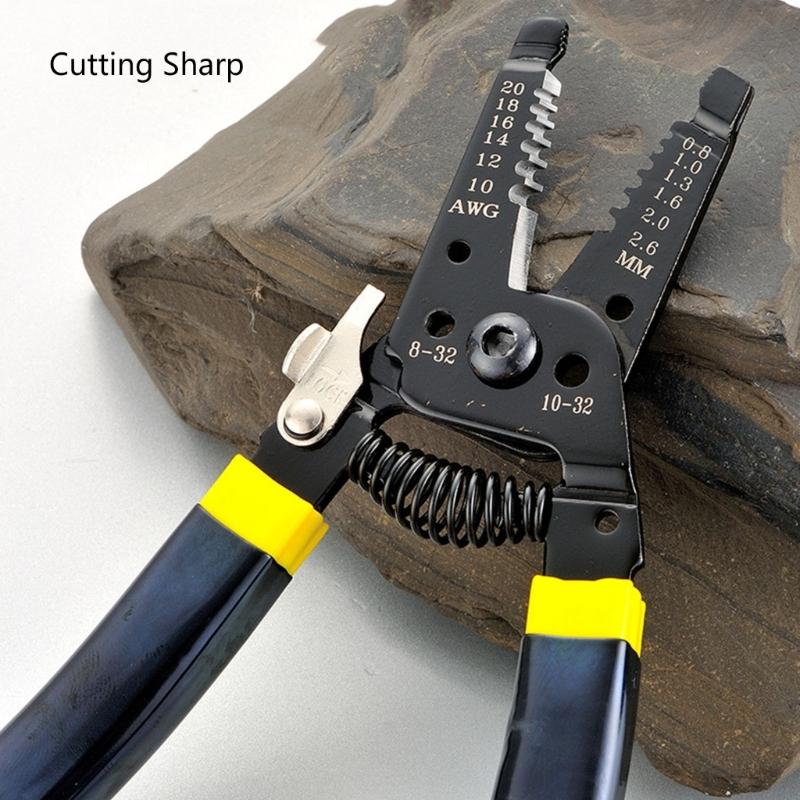 7inch Wire Stripper 10-22AWG Cutting Crimping Device Multifunctional Manual Tool For Copper Wire Stripper Professional
