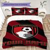 Custom Name Afc Bournemouth Pattern Bedding uilt Set uilt Cover Pillowcase Home Decoration Birthday Gift (1*duvet cover+2*pillowcase without core)