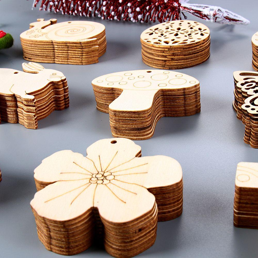 Подвески своими руками Деревянный кролик Пасхальные деревянные щепки Подвесные украшения Пасхальные украшения Пасхальные яйца