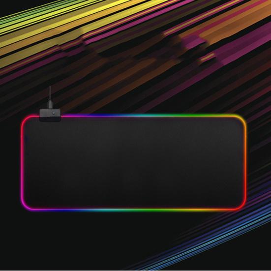 RGB светодиодный светящийся игровой коврик для мыши с подсветкой клавиатуры, нескользящий коврик, одеяло