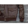 Chinese Size Genuine Cowhide Leather Men Leather Jacket Flight A2 Jackets Hand Edged Aviator Bomber Coat Men Leather Jacket Autumn