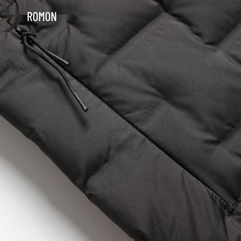 ROMON Мужской легкий жилет с воротником-стойкой, 90% пух белой утки