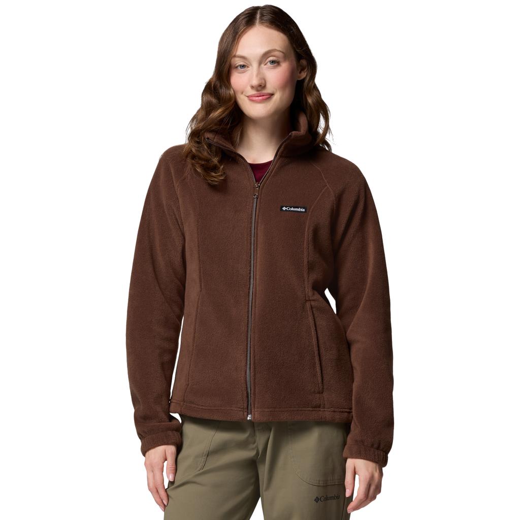 Columbia Benton Springs Full Zip Fleece, Womens Brown Fleece