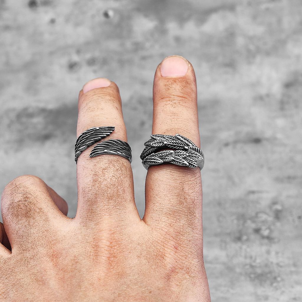 Кольца из колоса пшеницы из нержавеющей стали для мужчин и женщин, модный уникальный амулет в стиле панк для мужчин, байкеров, ювелирных изделий, креативных подарков