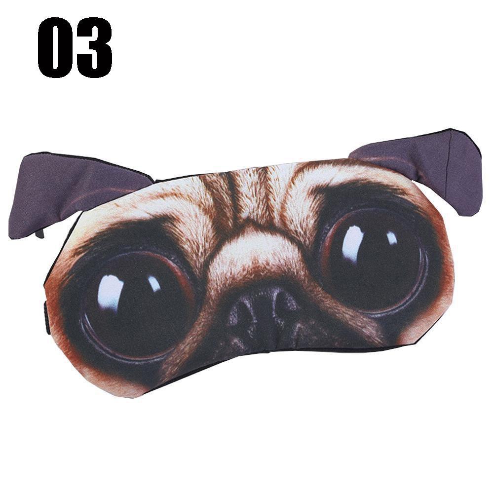 Soft Cute Massage Relax Cartoon Animal 3D Sleeping Eyepatch Sleeping Aid Shade Cover Nap Eye Mask