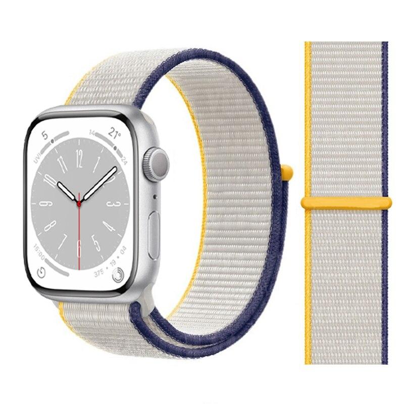 Нейлоновый ремешок-петля для Apple Watch Band 49 мм, 44 мм, 45 мм, 41 мм, 40 мм, 42 мм, 38 мм, браслет Correa iwatch series 3, 4, 5, 6 Se 7, 8, ультра, 49 мм, ремешок