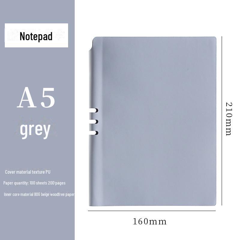 Творческий блокнот для чтения из мягкой кожи формата А5 для студентов колледжей — стильный и ценный ежедневник с подвеской для делового и личного использования.