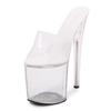 Women's Shoes Transparent High Heel Fine Heel Sexy Waterproof Shallow Mouth Sandals 1986 Series 20cm Heel 10cm Platfrom LFD