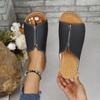 Spring/Summer Slope Heels Fashionable, Simple, Lightweight, One Step Fish Mouth Cool Slippers for Women