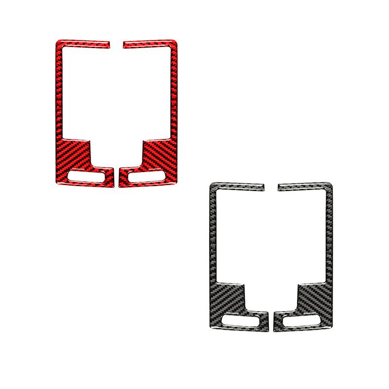 Carbon Fiber Car Central Control Air Outlet Vent Trim Frame Decorative Sticker For Nissan 350Z 2006-2009 Interior Accessories