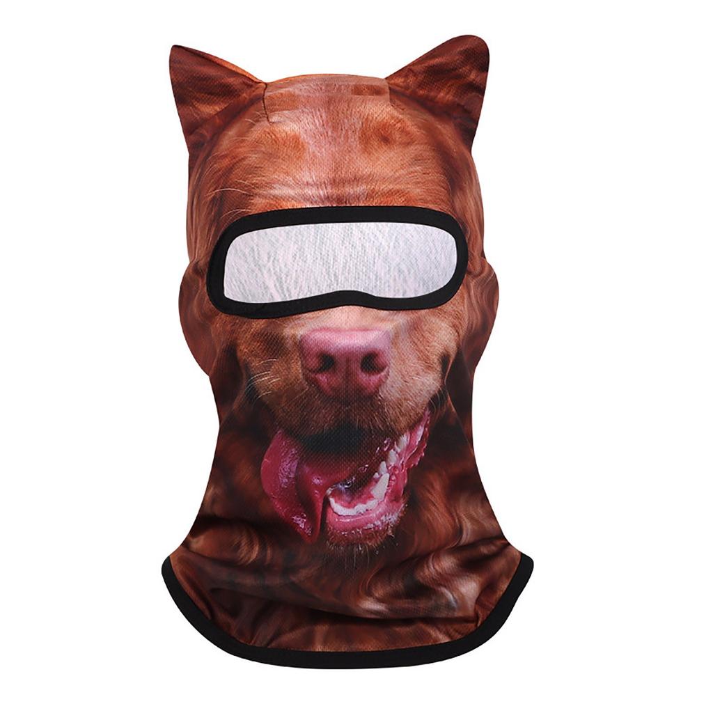 Спорт на открытом воздухе Мужская Женская Тюрбан 3D Животные Велосипедная Труба Бандана Маска для Лица