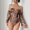 Женский леопардовый сексуальный облегающий комбинезон в винтажном стиле Leopard Sweet Spice