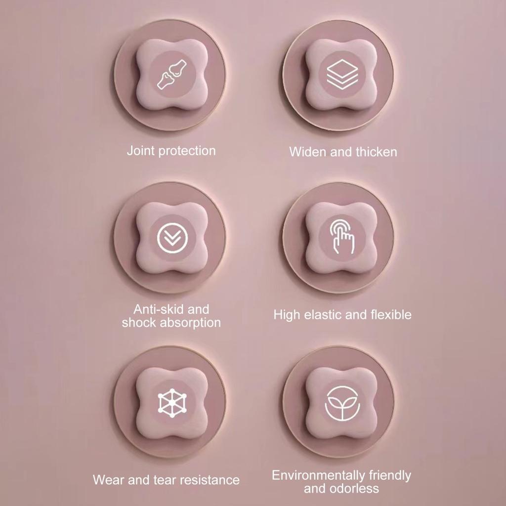 2 шт. наколенники для йоги, сверхтолстые противоскользящие спортивные подушки для снятия боли из термопластичного эластомера, для мужчин и женщин, для пилатеса, для защиты локтевого сустава, коврик для тренировки на коленях, фитнес-оборудование