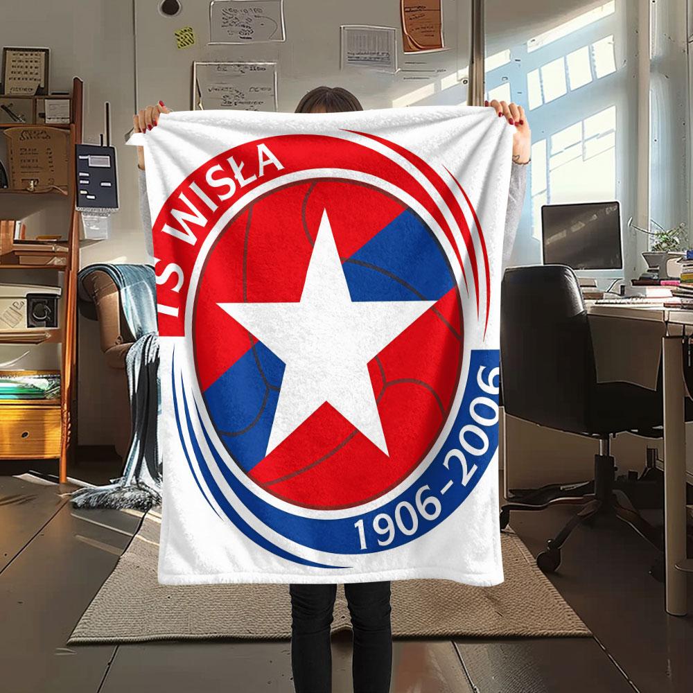 TS Wisła FlAannel Blanket, High quality Comfortable for All Seasons, Home Decor, Warmth and Comfort
