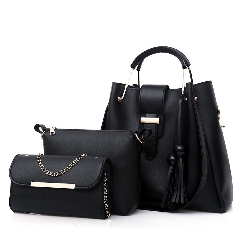 Elegant And Durable Women Handbags Set With Classic Large Capacity Design