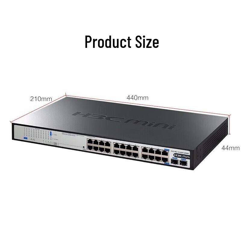 H3C S1226F-HPWR Enterprise 24-Port Full Gigabit PoE Switch